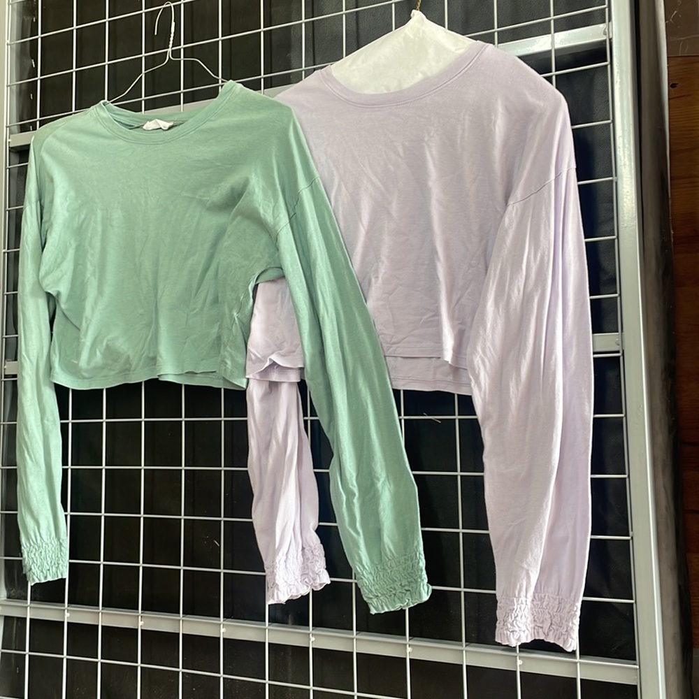 Double Zero Crop Tops X two Large